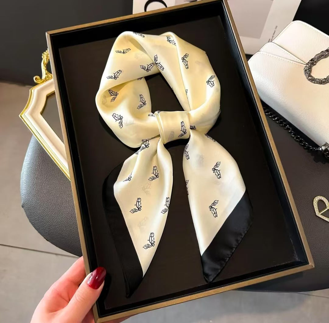 New Womens Versatile Square Silk Scarf