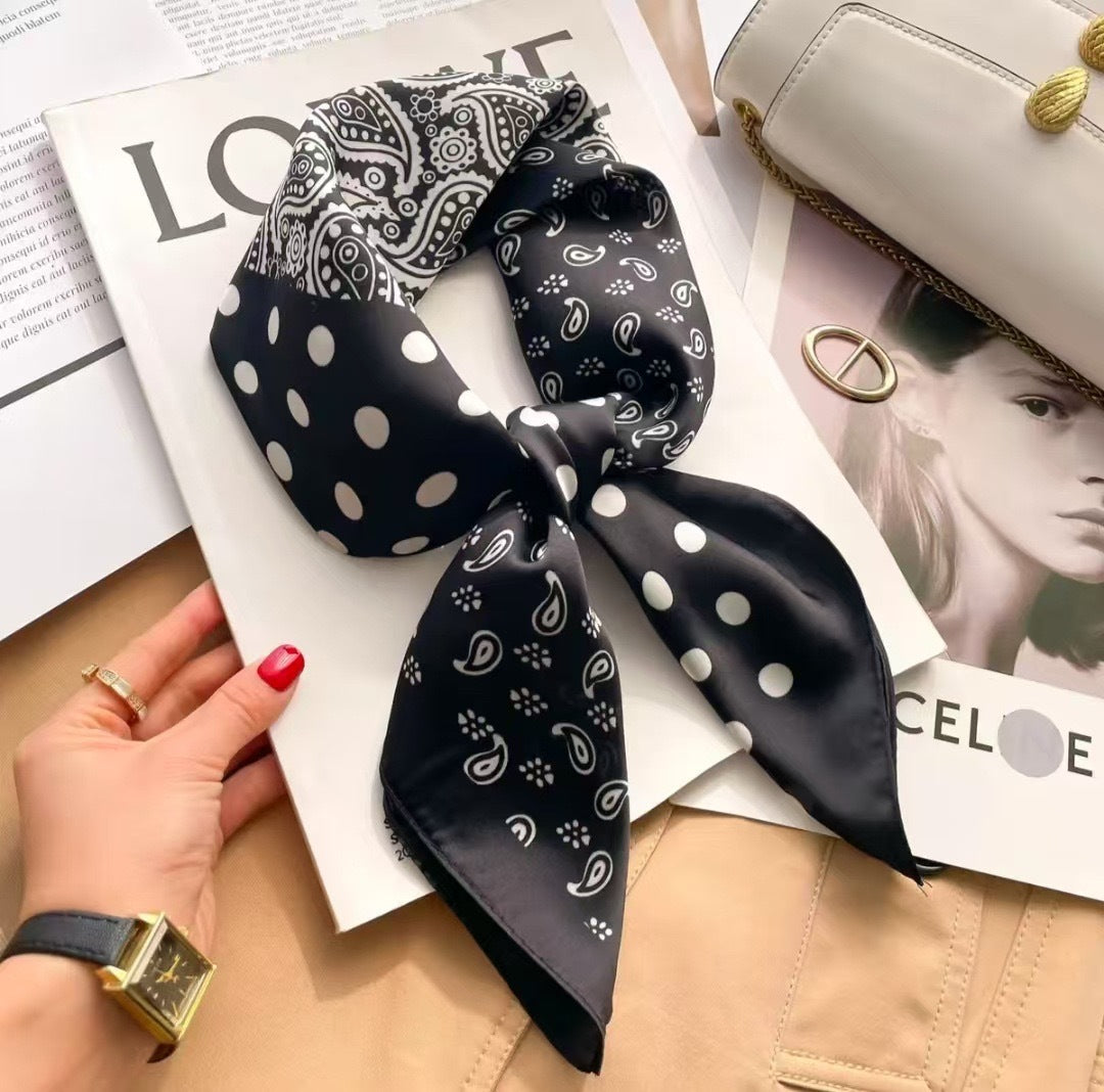 New Womens Versatile Square Silk Scarf