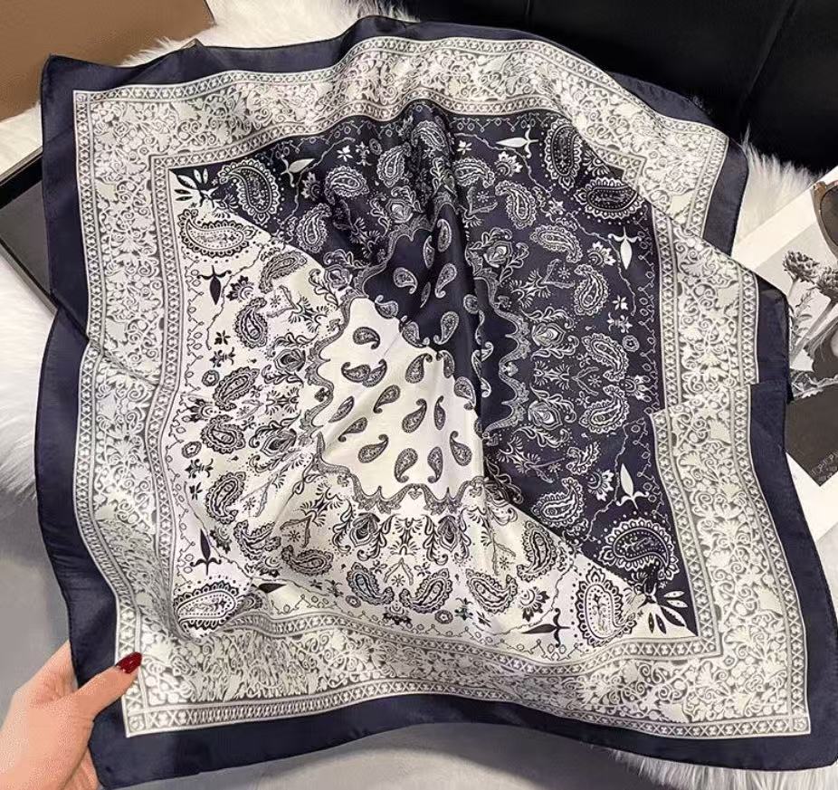 New Womens Versatile Square Silk Scarf