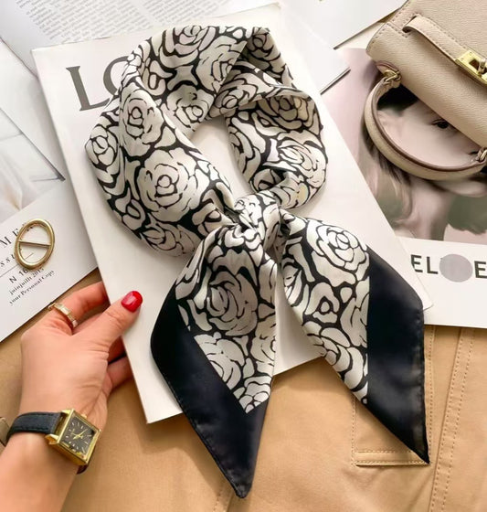 New Womens Versatile Square Silk Scarf