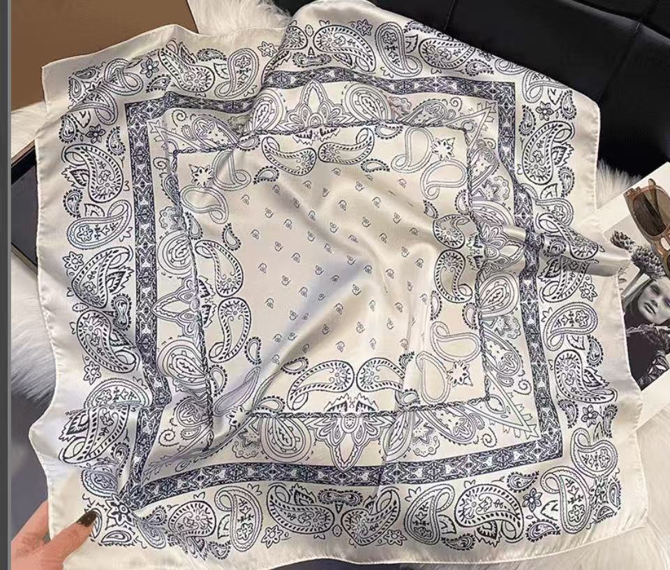 New Womens Versatile Square Silk Scarf