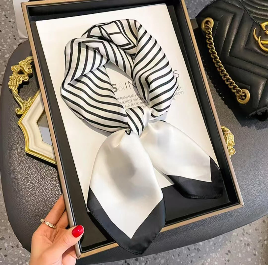 New Womens Versatile Square Silk Scarf