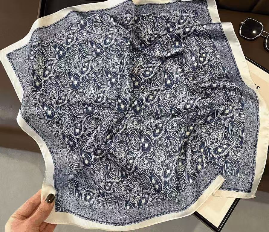 New Womens Versatile Square Silk Scarf